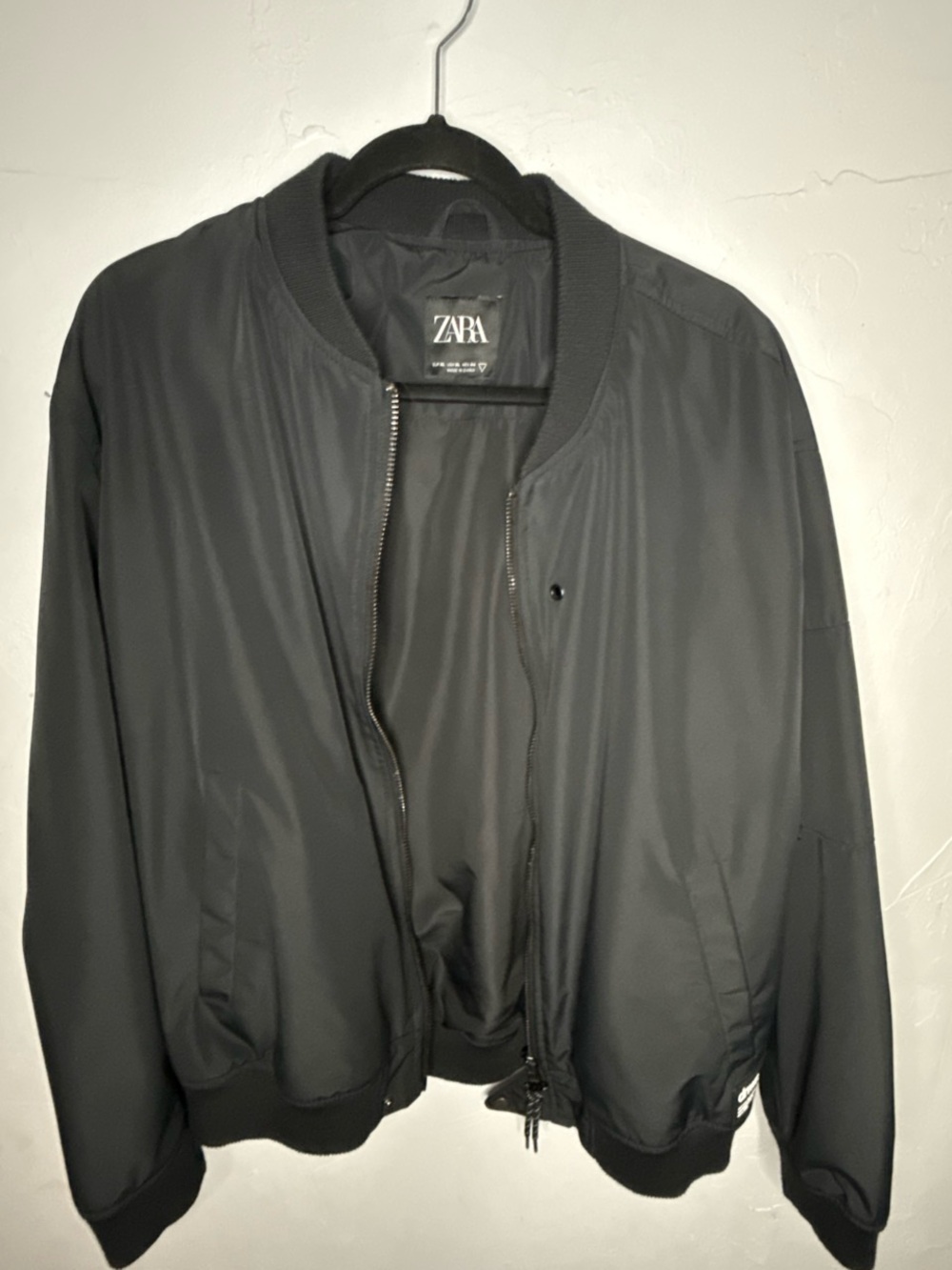 Zara Black Logo Tag Jacket